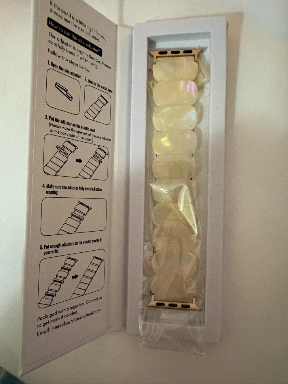 Heesch Apple Watch Resin Link Watch Band.